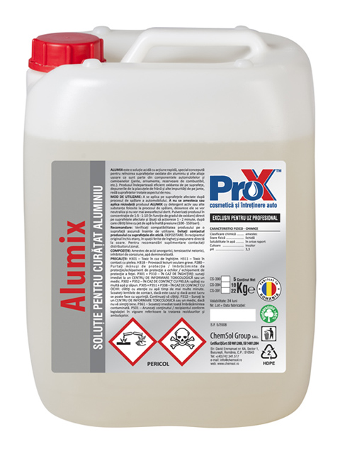 Solutie pentru curatat aluminiu si inox Aumix